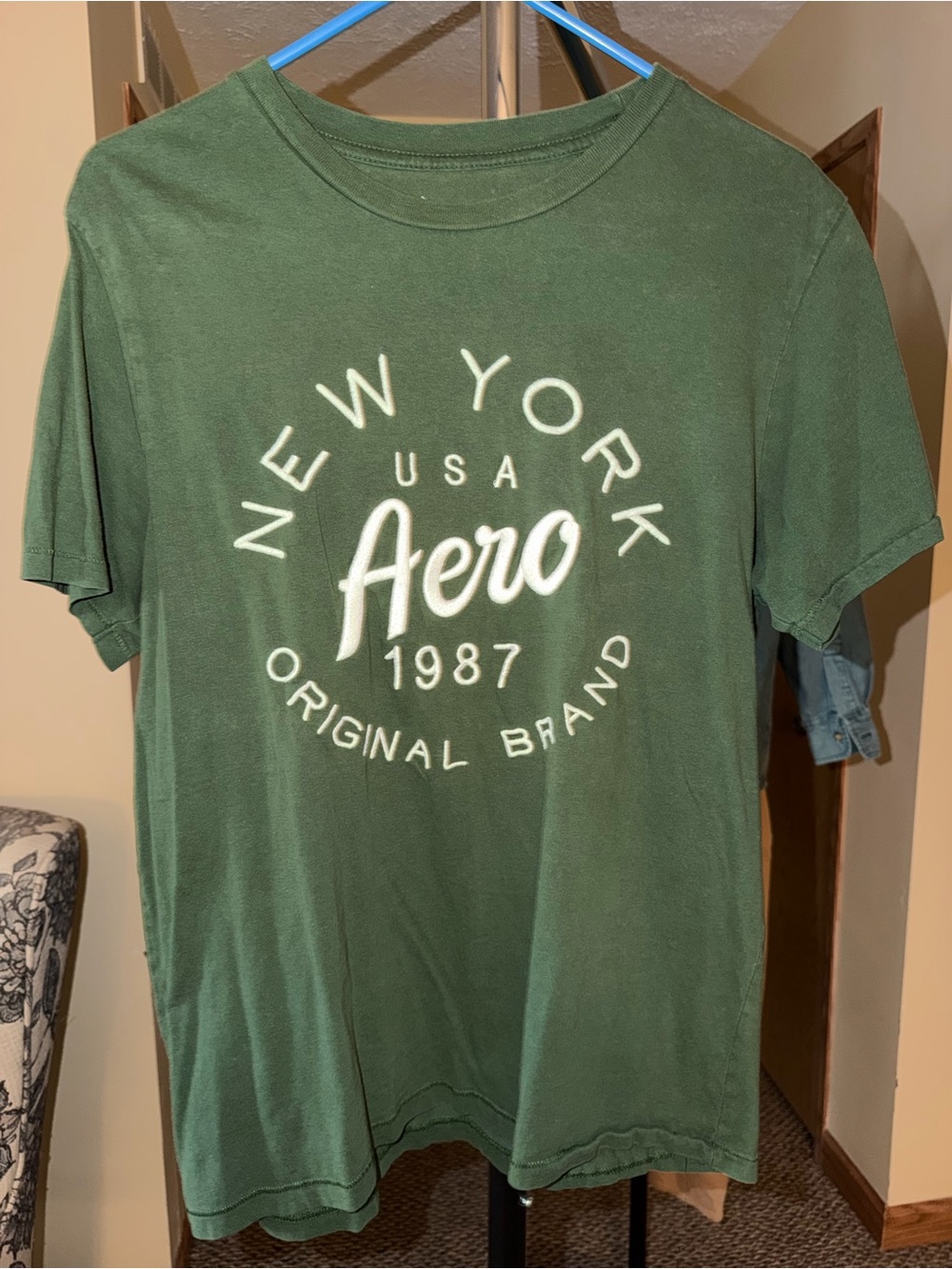 New York USA 1987 Graphic T-Shirt - Green